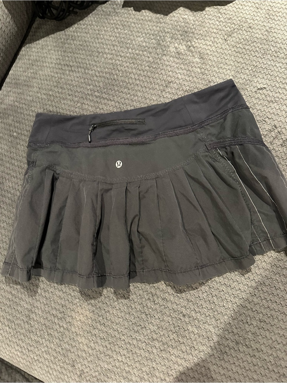 lululemon athletica Black Circle Skater Skirt with Zip Pocket